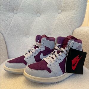 Nike Air Jordan Sneakers in Purple and Gray